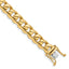 14K 20 inch 8.4mm Hand Polished Rounded Curb Link with Box Catch Clasp Chain