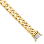 Fancy Chain Bracelet in 14K Yellow Gold, 10mm, 1 Inch - Sophia Jewelers
