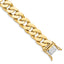14K 11.6mm Hand Polished Fancy Link with Box Catch Bracelet