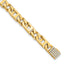 14k 1/3 carat Lab Grown Diamond VS+ F+ 7 inch 5.9mm Hand-Polished Anchor Link Bracelet