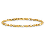 14K 24 inch 3.1mm Fancy Link with Lobter Clasp Chain