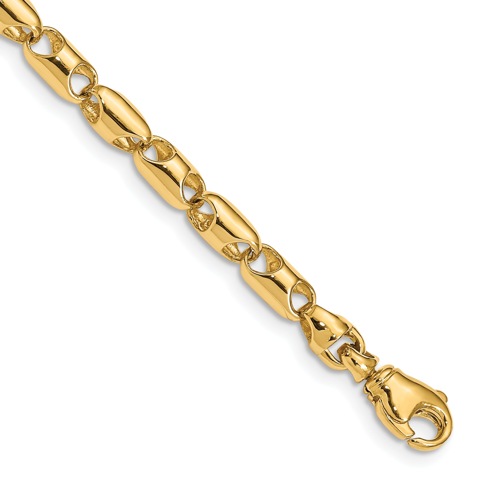 14K Yellow Gold Barrel Chain Necklace 4.1mm Main image