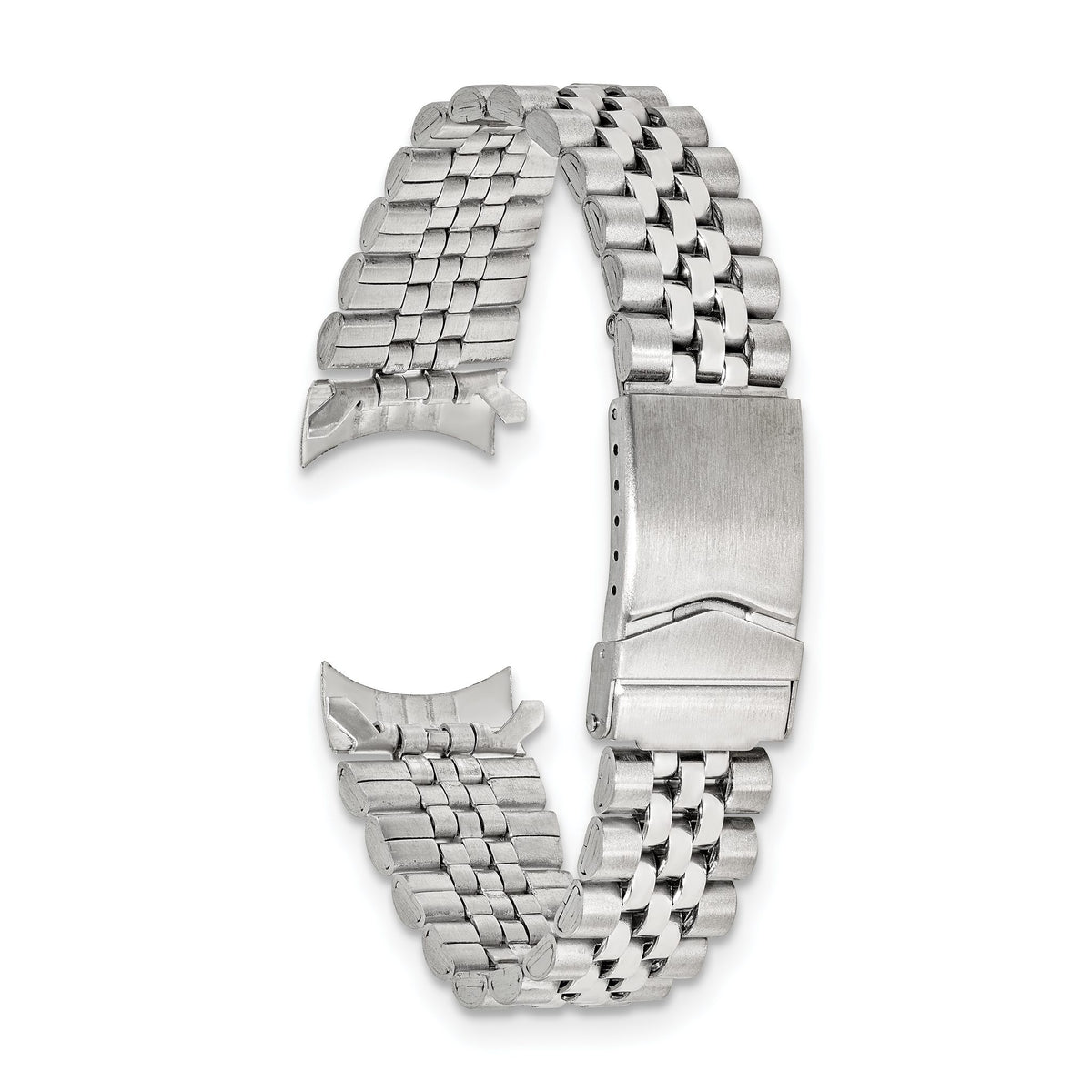 Jubilee-Style Link Watch Band in Stainless Steel, 18 to 20 Mmmm - Sophia Jewelers