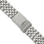 18mm, 20mm and 22mm Stainless Steel Jubilee Style Solid Link with Deployment Buckle 7 inch Watch Band