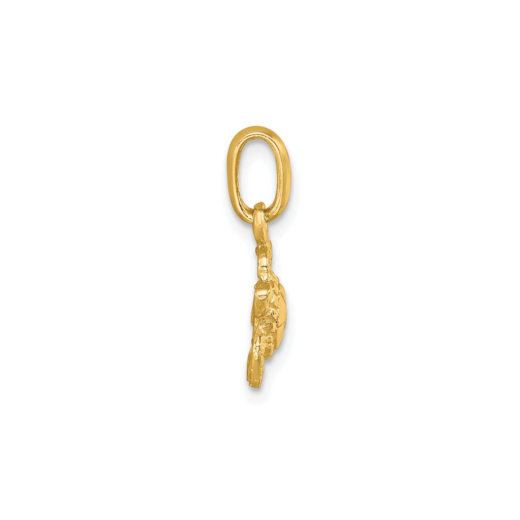 Swimming Turtle Pendant in Gold-Plated Sterling Silver - Sophia Jewelers