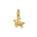 Swimming Turtle Pendant in Gold-Plated Sterling Silver - Sophia Jewelers
