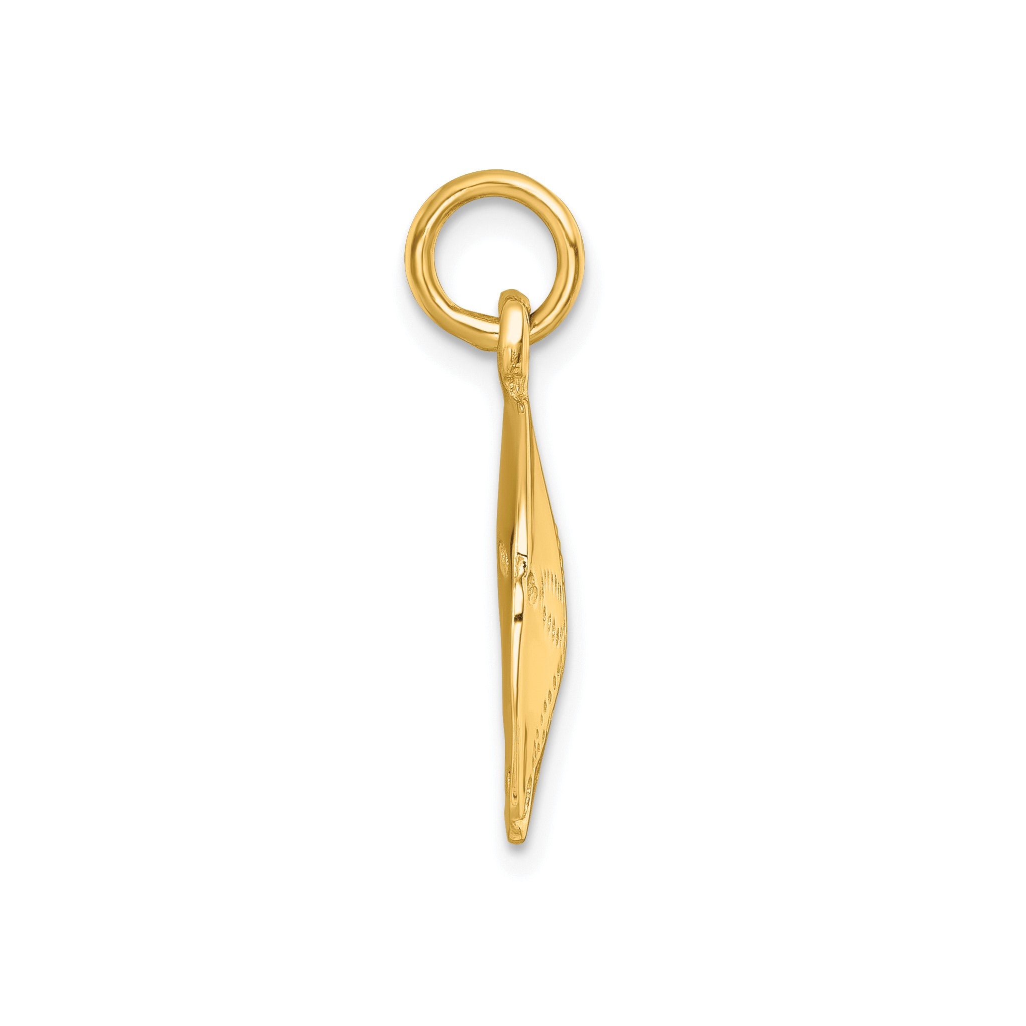 Sand Dollar Pendant in Gold-Plated Sterling Silver, 17mm Secondary image