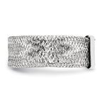 14k w/White Rhodium-plating Stretch Ring