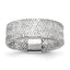 14k w/White Rhodium-plating Stretch Ring