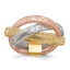 14K w/White and Rose Rhodium Flexible Ring