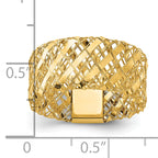 14K Polished Woven Stretch Ring