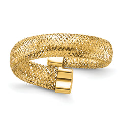 14K Mesh Bypass Stretch Ring