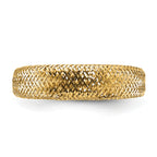 14K Mesh Tapered Stretch Ring