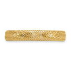 14K Polished Mesh Stretch Ring