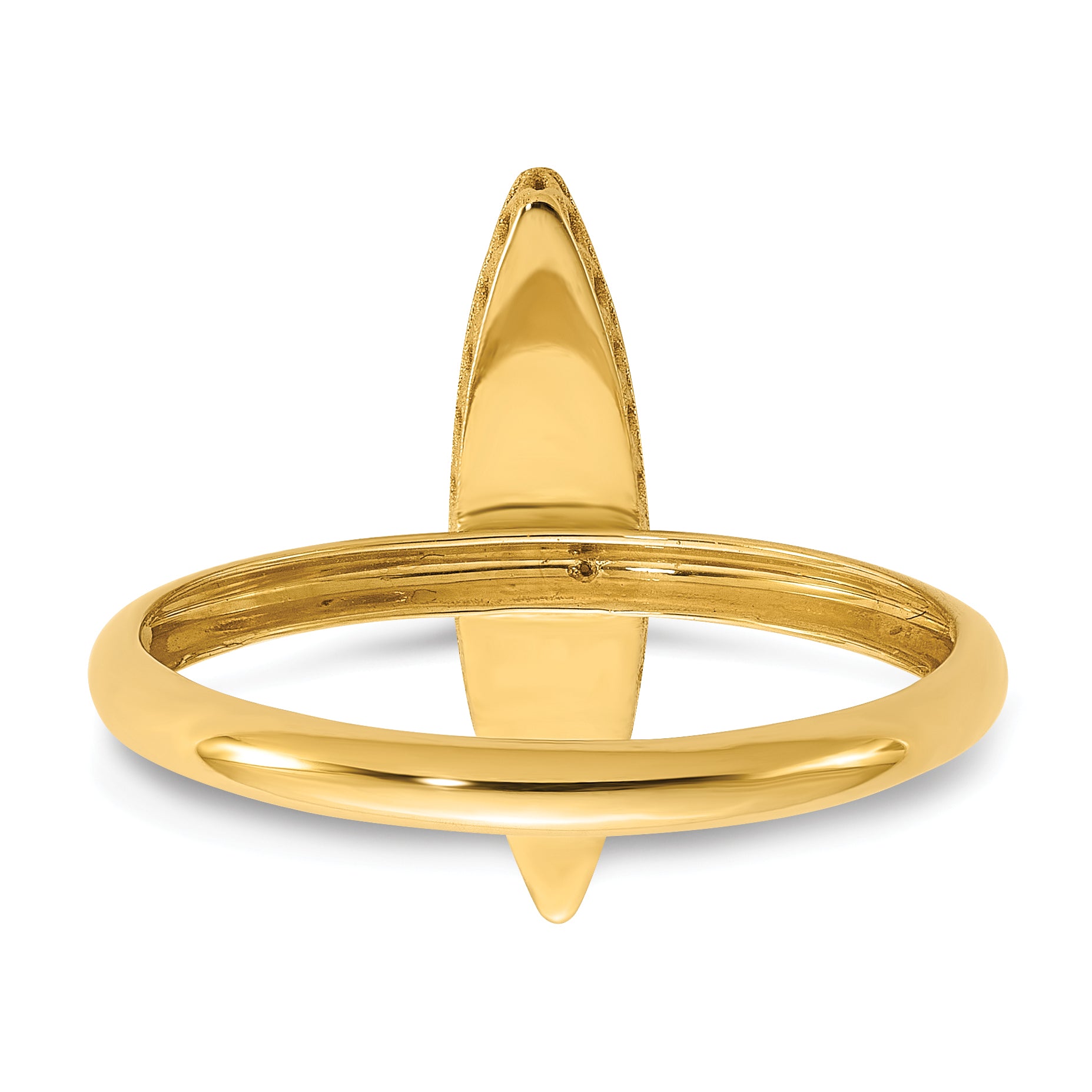 14K Polished Mother of Pearl Fancy Ring