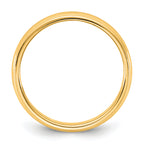 14KY 4.5mm Milgrain Half Round Band Size 14