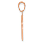 14K Rose Gold Small Cross Pendant