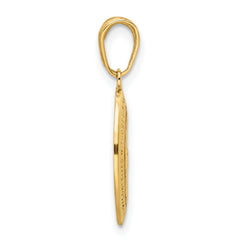 14k Red Enameled Miraculous Medal Pendant