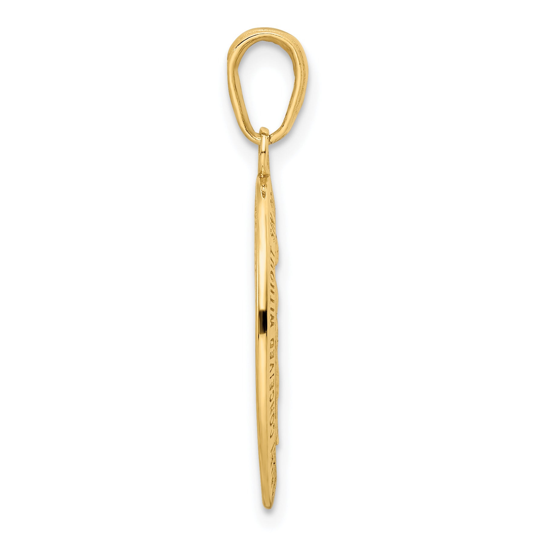 14k Red Enameled Miraculous Medal Pendant