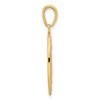 14k Red Enameled Miraculous Medal Pendant