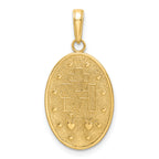 14k Red Enameled Miraculous Medal Pendant