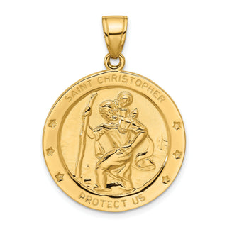 Yellow Gold Religious Medals - Sophia Jewelers