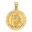 Saint Christopher Round Medal Pendant in 14K Yellow Gold - Sophia Jewelers