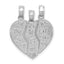 14k White Gold Break-apart BIG SIS-MOM-LIL SIS Charm