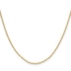 14K Yellow Gold Anchor Chain Necklace 1.5mm