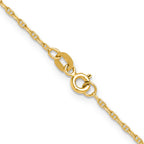 14K Yellow Gold Anchor Chain Necklace 1.5mm
