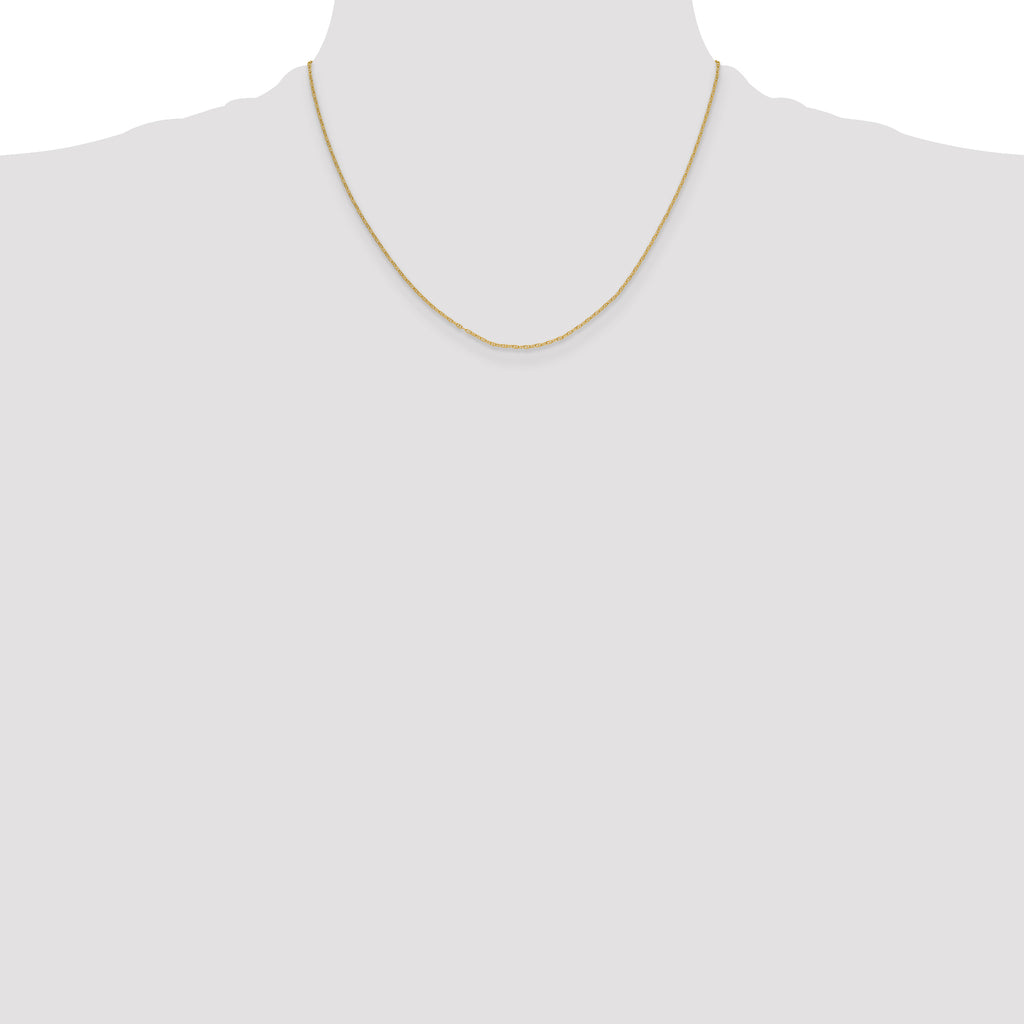 14K Yellow Gold Anchor Chain Necklace 1.5mm