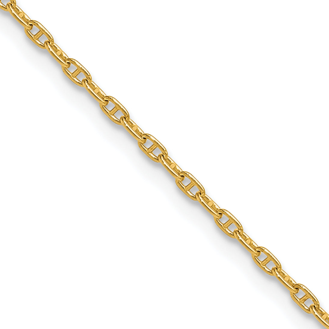 14K Yellow Gold Anchor Chain Necklace 1.5mm Main image
