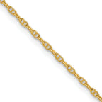 14K Yellow Gold Anchor Chain Necklace 1.5mm