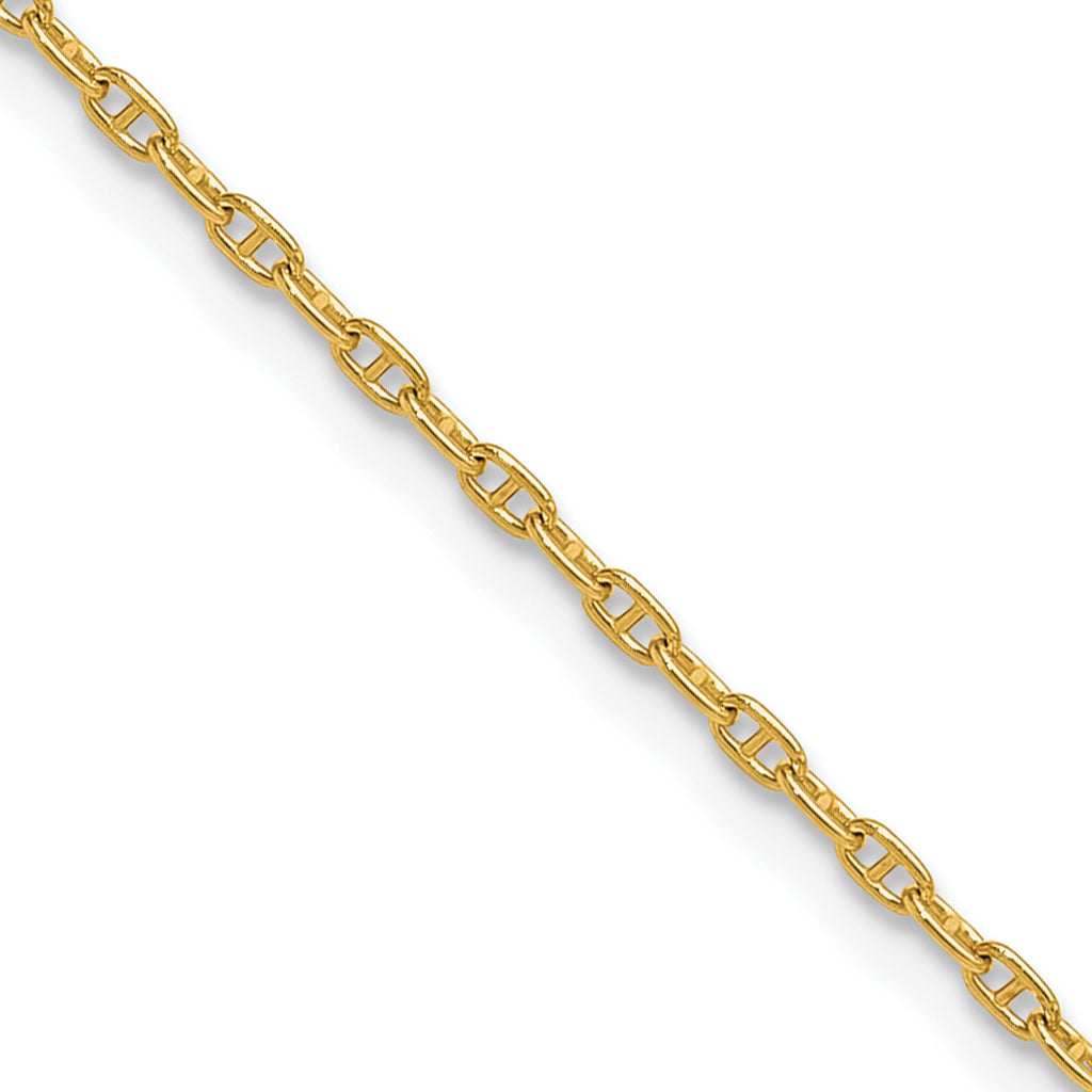 14k 1.5mm Mariners Link Chain