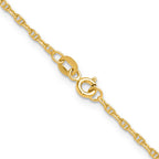 14k 1.8mm Mariners Link Chain