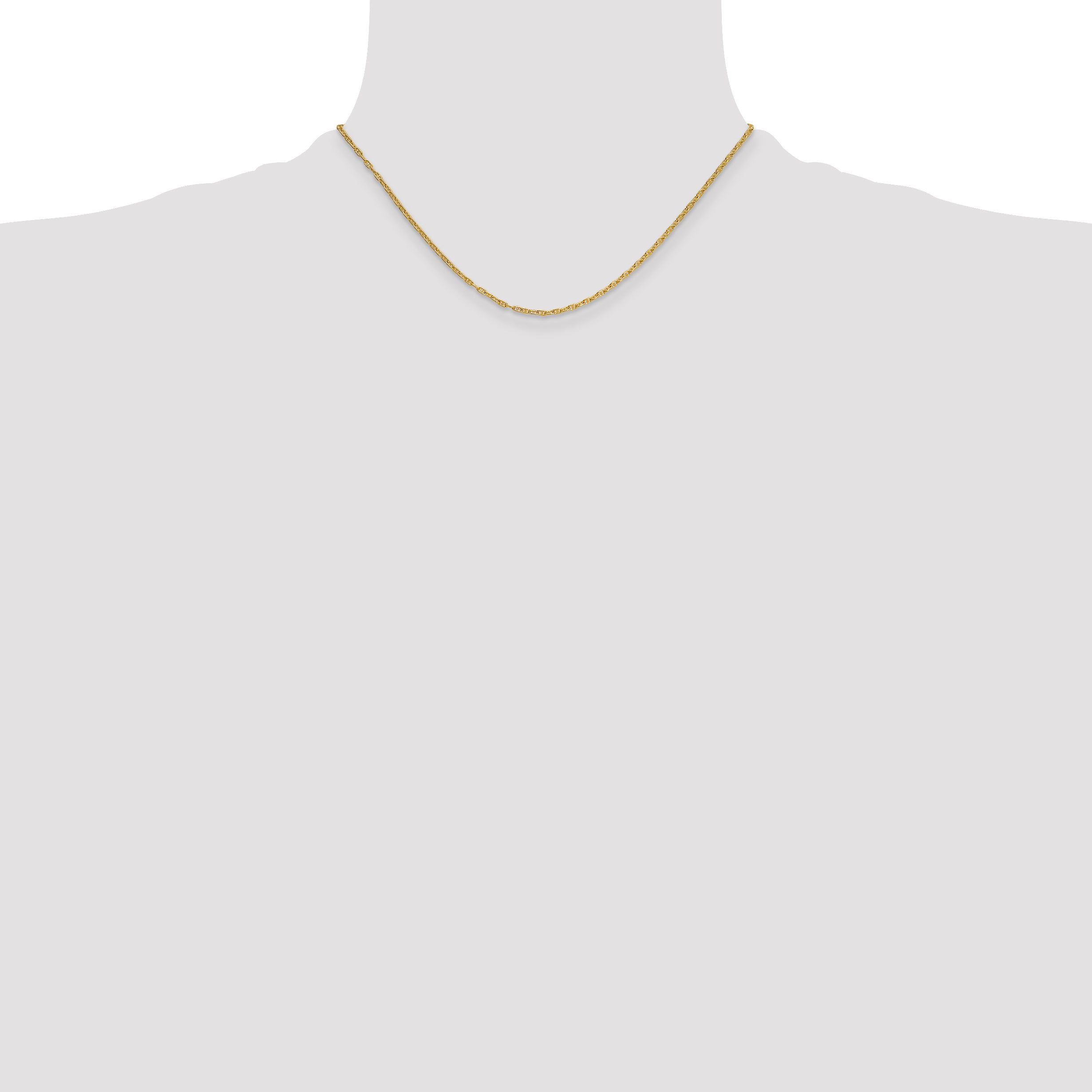 14k 1.8mm Mariners Link Chain