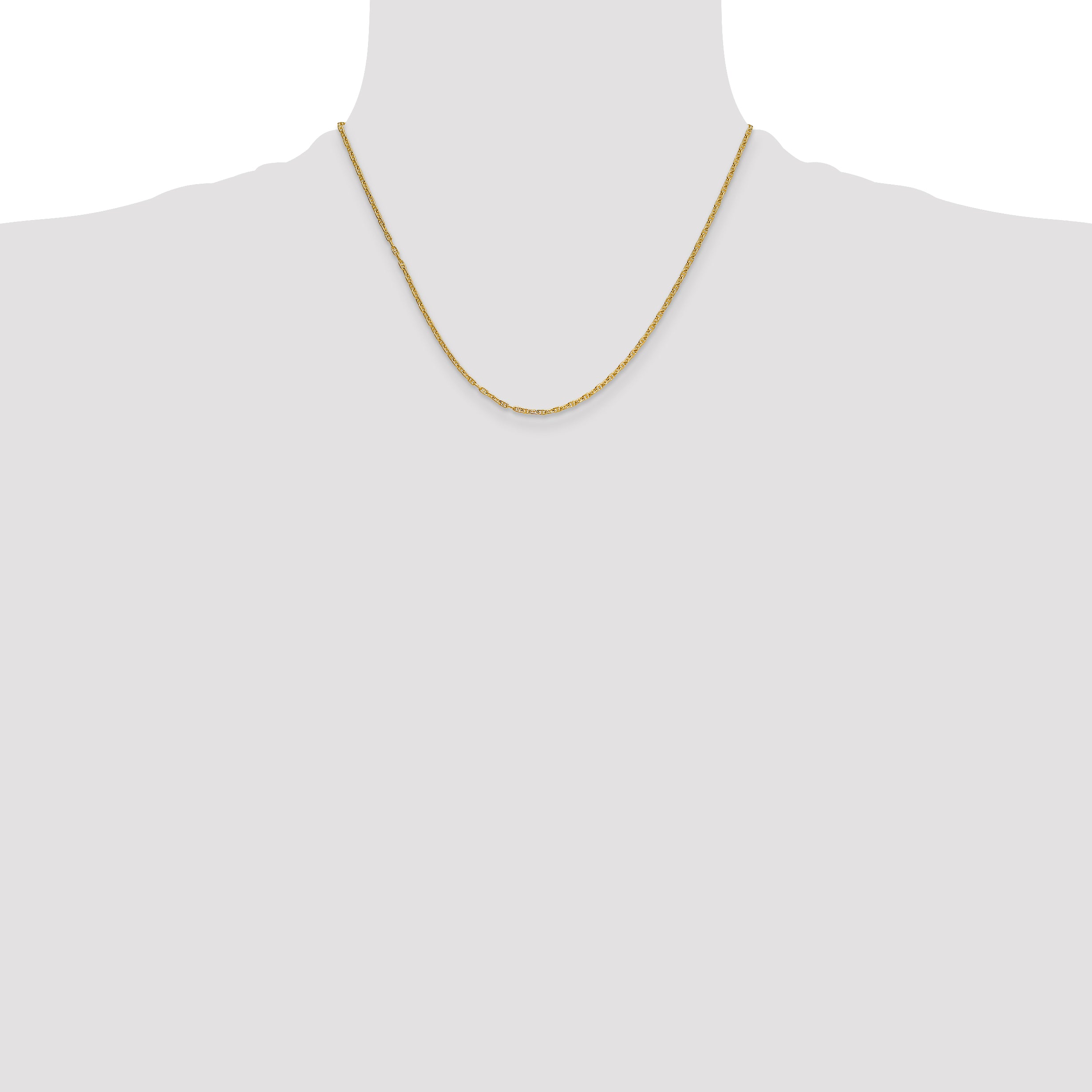 14k 1.8mm Mariners Link Chain