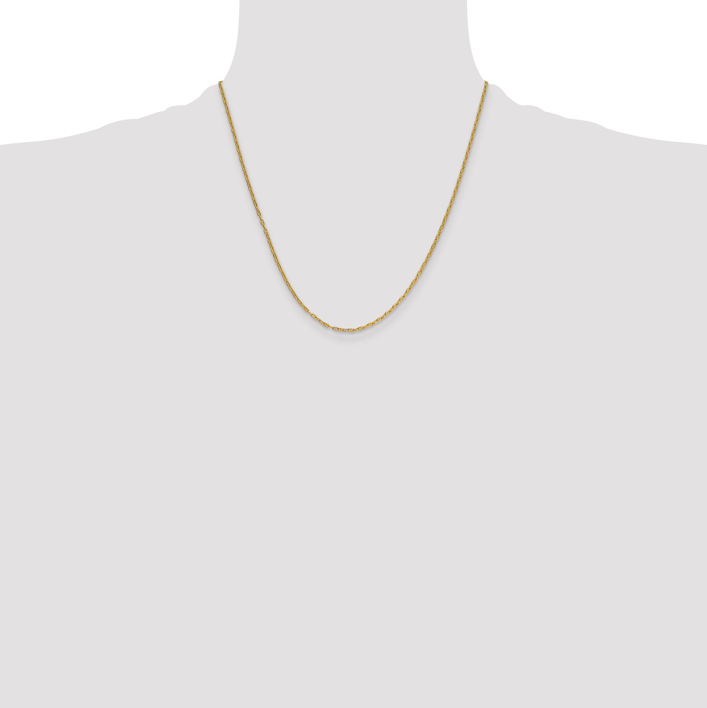14k 1.8mm Mariners Link Chain