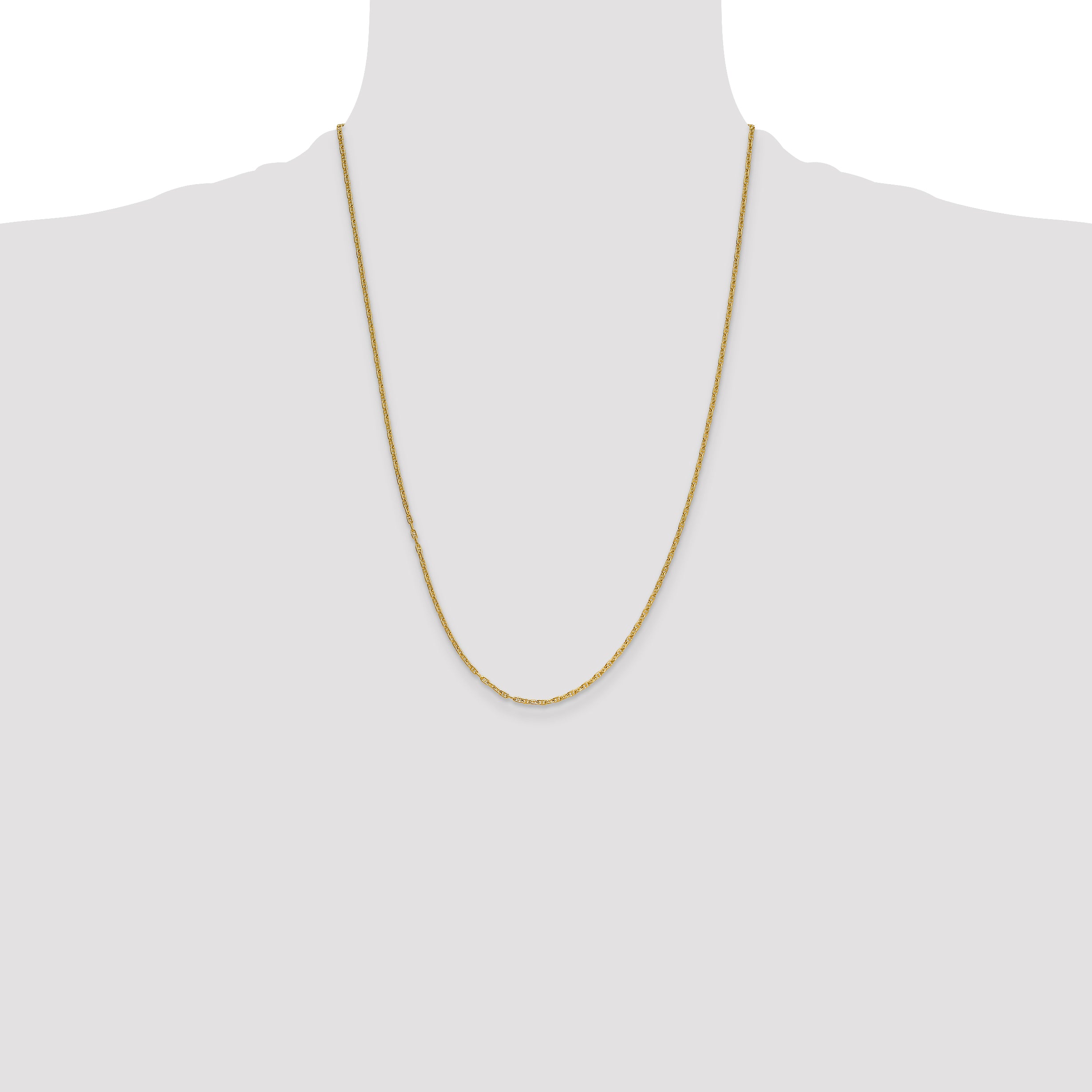 14k 1.8mm Mariners Link Chain
