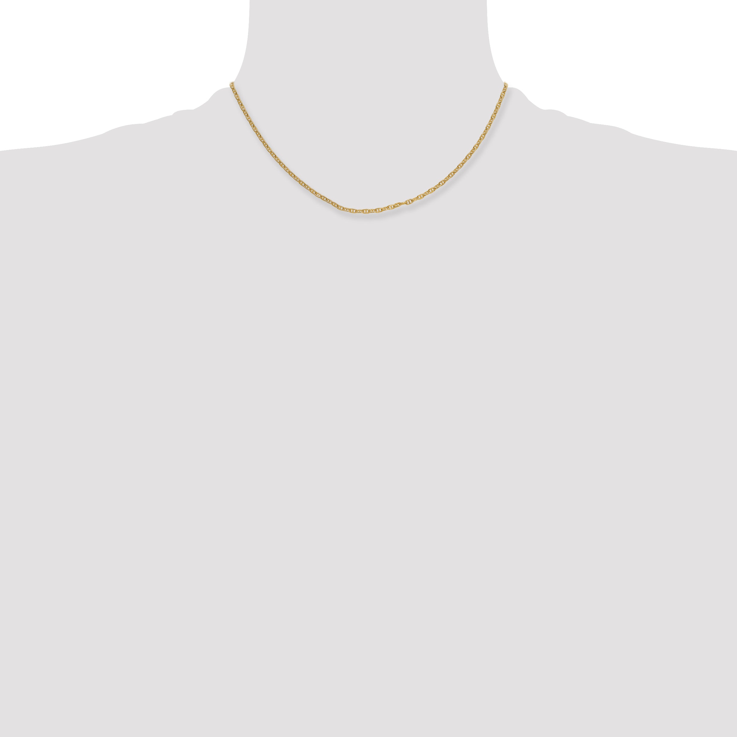 14k 2.35mm Mariners Link Chain
