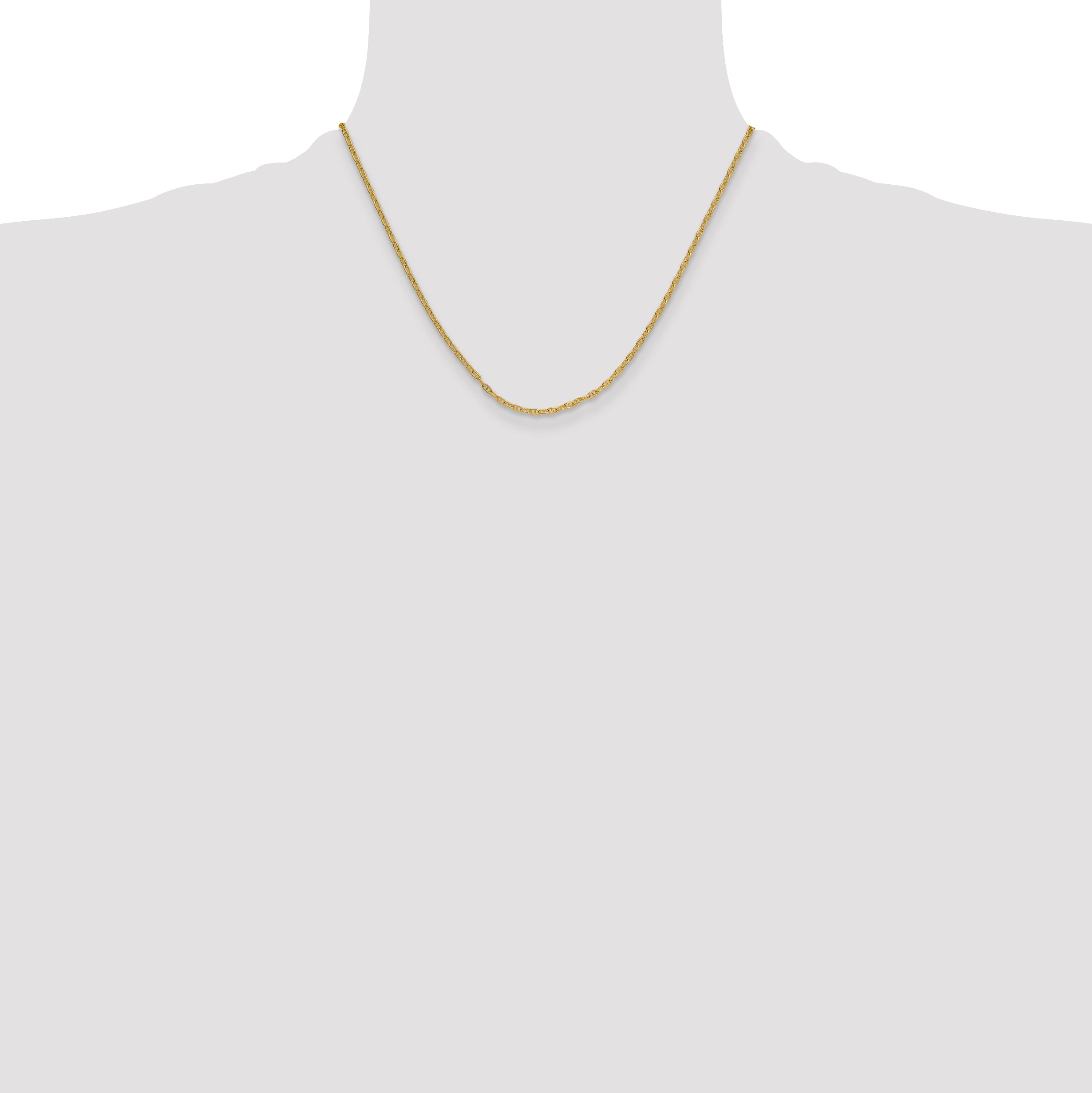 14k 2.35mm Mariners Link Chain