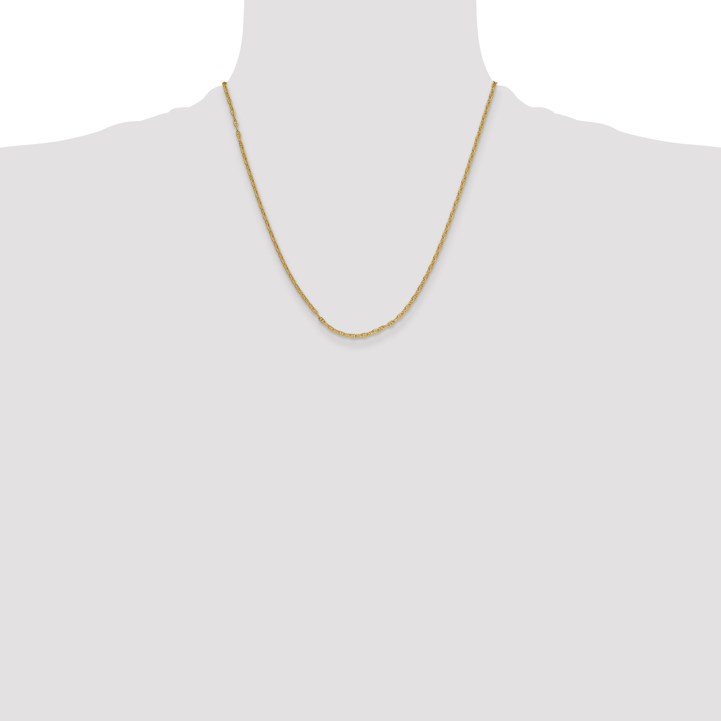 14k 2.35mm Mariners Link Chain