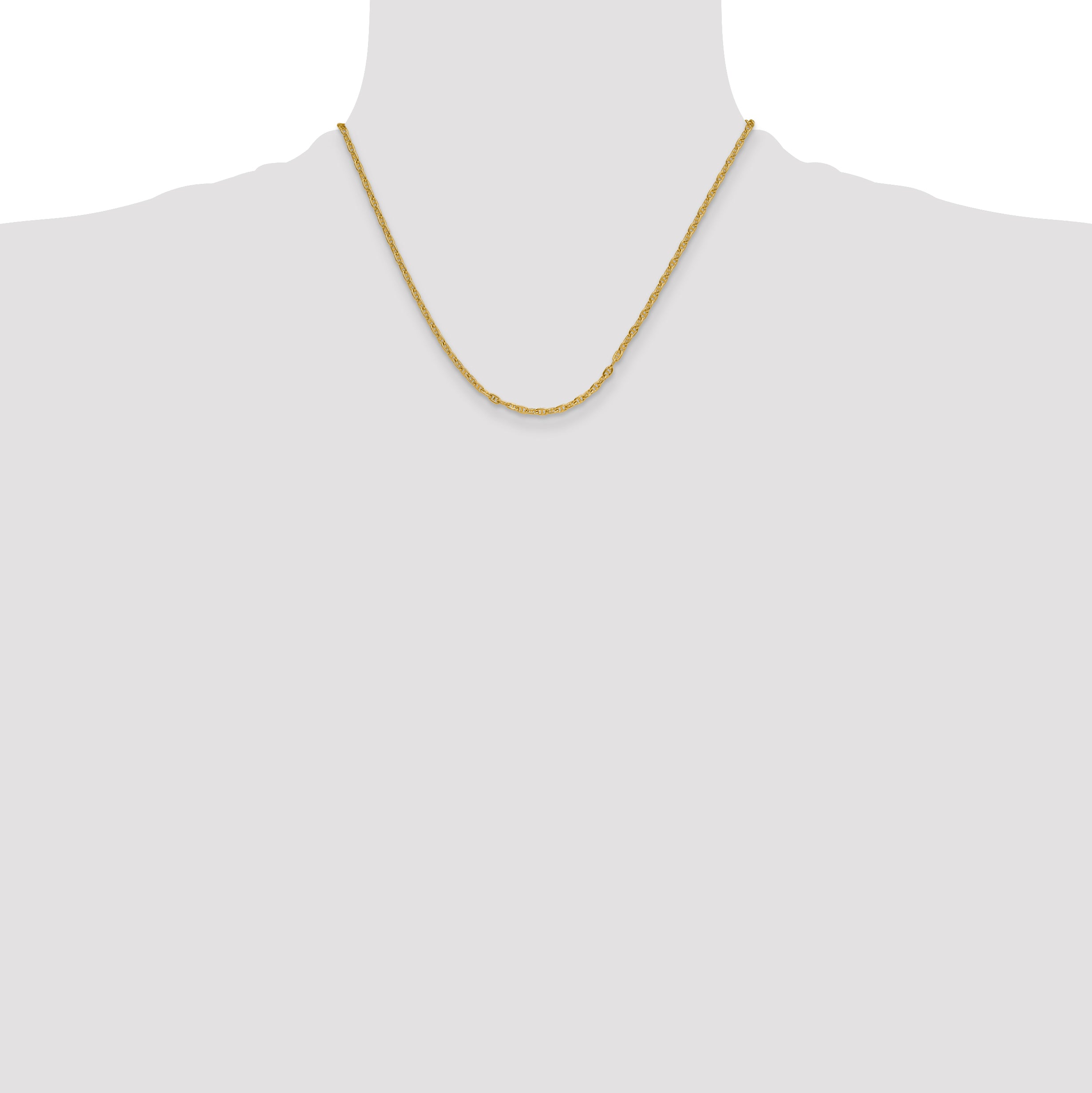 14k 3.0mm Mariners Link Chain