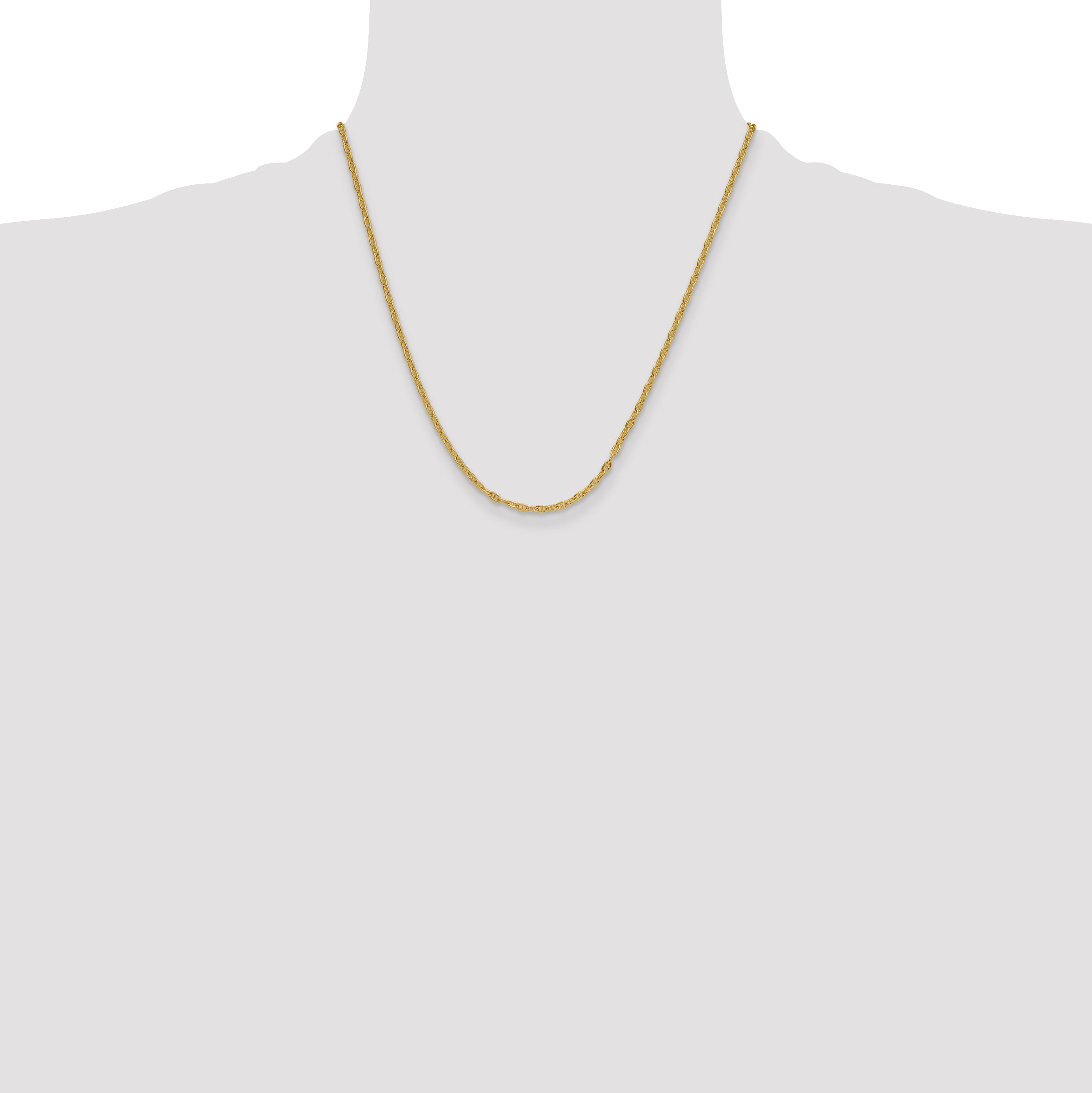 14k 3.0mm Mariners Link Chain