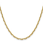14K Yellow Gold Diamond-Cut Anchor Chain Necklace 3.3mm