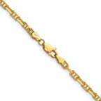 14k 3.5mm Diamond-Cut Mariner Anchor Chain
