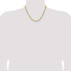 14k 3.5mm Diamond-Cut Mariner Anchor Chain