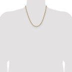 14k 3.5mm Diamond-Cut Mariner Anchor Chain