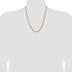 14k 3.5mm Diamond-Cut Mariner Anchor Chain
