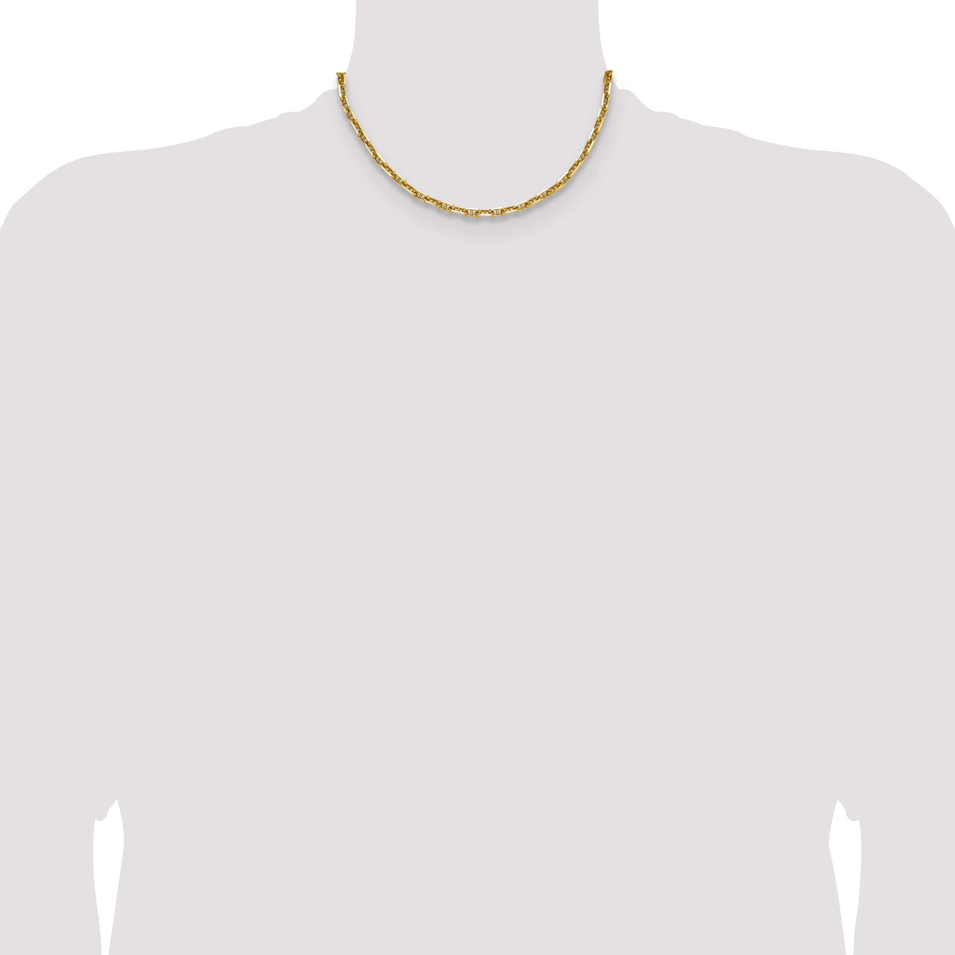 14k 5.0mm D/C Mariner Anchor Chain